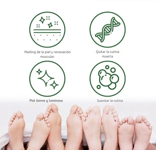 Exfoliante para pies, elimina callos e piel muerta. Reparación de grietas en el talón, calcetines para pedicura, cuidado de la piel del pie