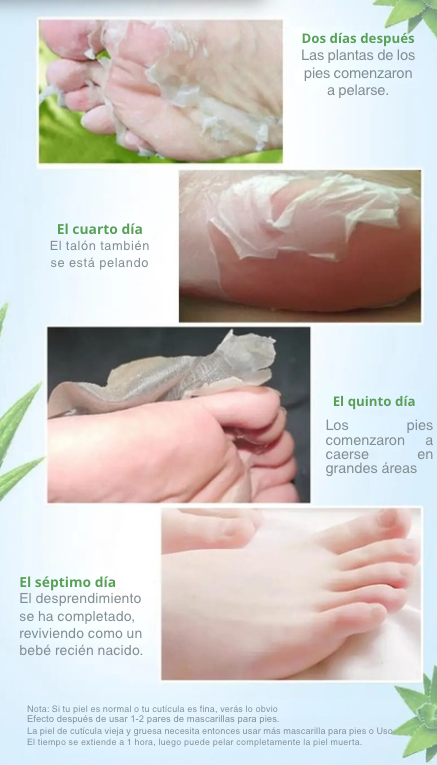 Exfoliante para pies, elimina callos e piel muerta. Reparación de grietas en el talón, calcetines para pedicura, cuidado de la piel del pie