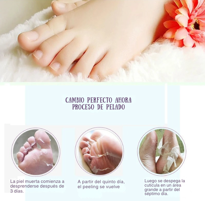 Exfoliante para pies, elimina callos e piel muerta. Reparación de grietas en el talón, calcetines para pedicura, cuidado de la piel del pie