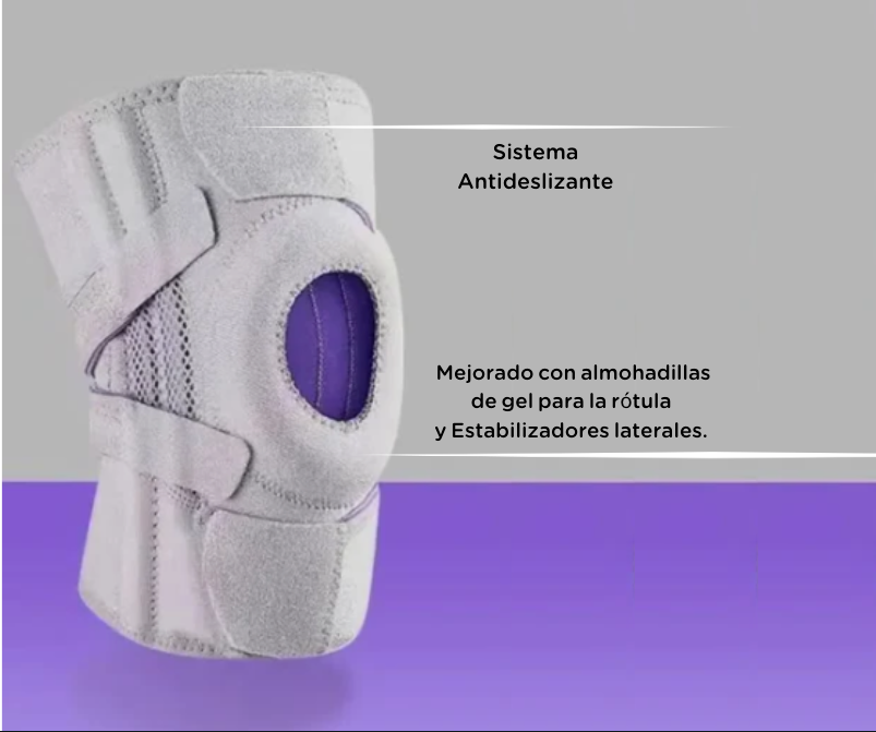 Rodillera Ortopédica Support Elite con Estabilizadores Laterales y Almohadilla de Gel