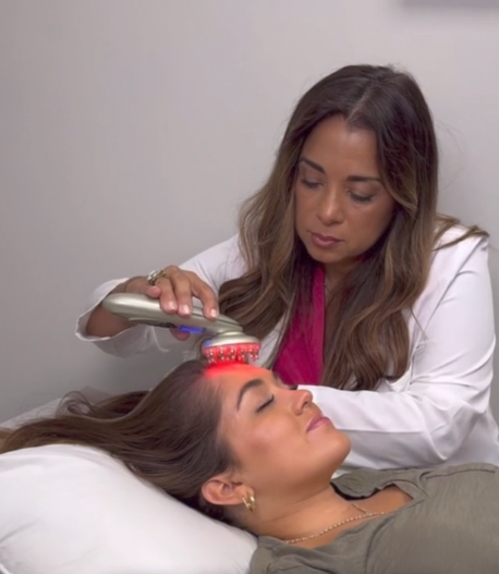 Masajeador láser RF para el crecimiento del cabello