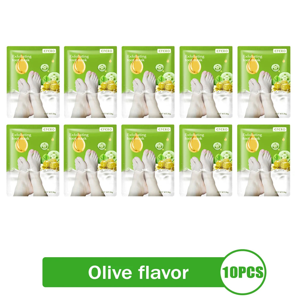 Exfoliante para pies, elimina callos e piel muerta. Reparación de grietas en el talón, calcetines para pedicura, cuidado de la piel del pie