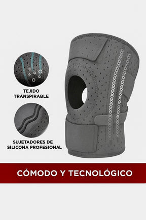Rodillera Ortopédica Support Elite con Estabilizadores Laterales y Almohadilla de Gel