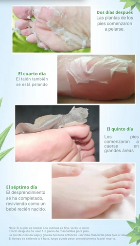 Exfoliante para pies, elimina callos e piel muerta. Reparación de grietas en el talón, calcetines para pedicura, cuidado de la piel del pie