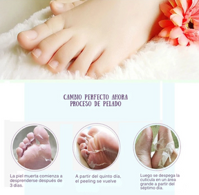 Exfoliante para pies, elimina callos e piel muerta. Reparación de grietas en el talón, calcetines para pedicura, cuidado de la piel del pie