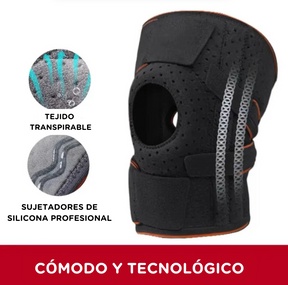 Rodillera Ortopédica Support Elite con Estabilizadores Laterales y Almohadilla de Gel
